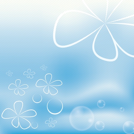 Beautiful blue stripe spring background のイラスト素材