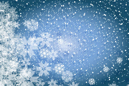 Abstract blue winter Christmas backgroundのイラスト素材