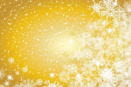 Abstract gold winter Christmas backgroundのイラスト素材