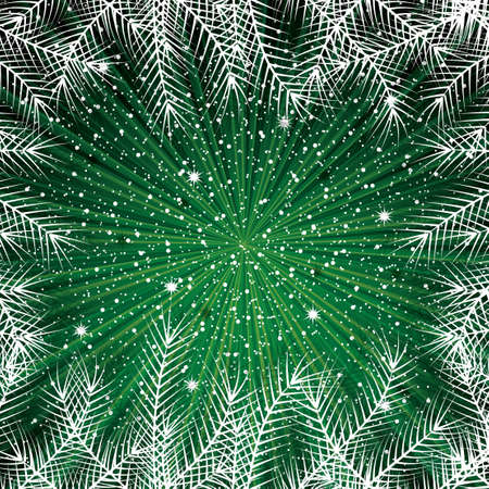 Abstract green winter New Year backgroundのイラスト素材