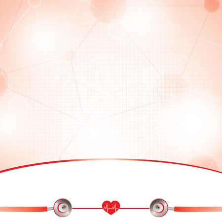 Abstract red medical backgroundのイラスト素材