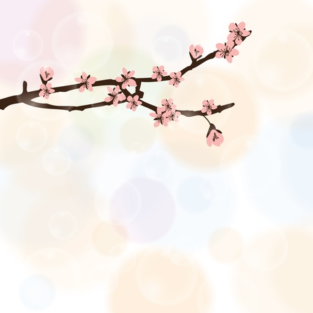Abstract beautiful flowers creative design spring backgroundのイラスト素材