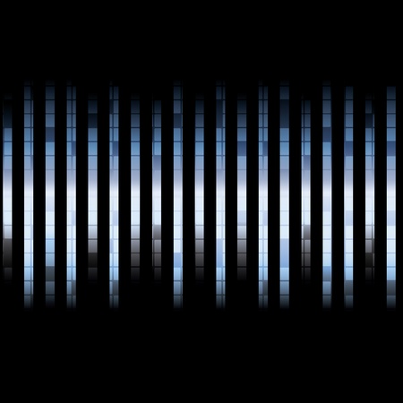 Blue abstract tech background on black backgroundのイラスト素材