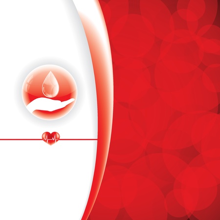 Abstract red medical backgroundのイラスト素材