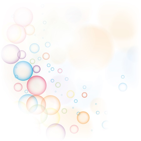 Abstract colorful background with bubblesのイラスト素材