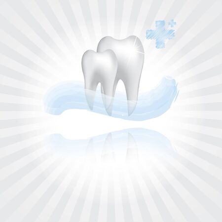 Abstract vector dental illustration of teethのイラスト素材