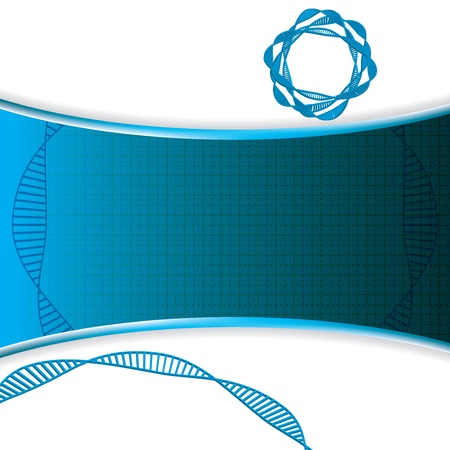 Abstract DNA blue backgroundのイラスト素材