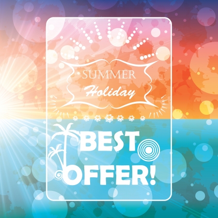 Summer brochure backgroundのイラスト素材