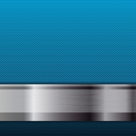 Abstract metallic grid background blueのイラスト素材
