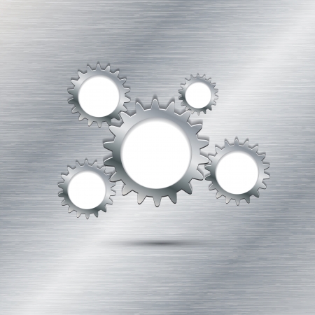 Abstract vektor gear futuristic backgroundのイラスト素材