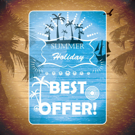 Summer brochure backgroundのイラスト素材