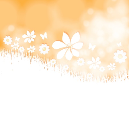 Summer bright flower spring backgroundのイラスト素材