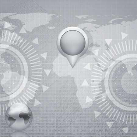 World Map futuristic backgroundのイラスト素材