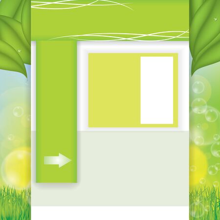 Vector environmental green web Design Template のイラスト素材
