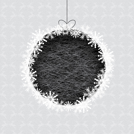 Abstract winter silver white snowflakes background のイラスト素材
