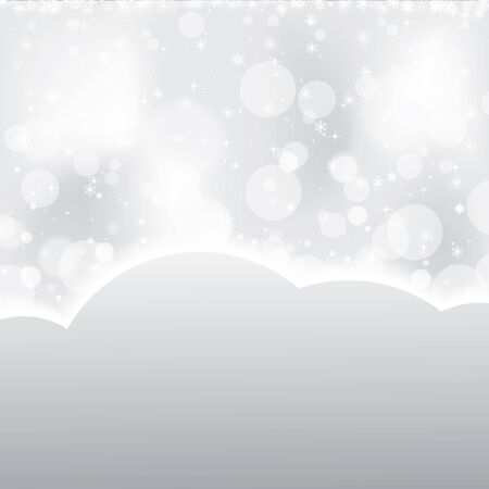 Abstract winter light colors snowflakes background のイラスト素材