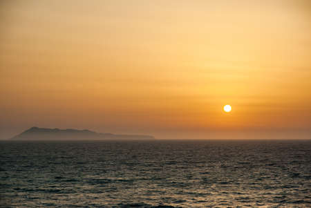 Beautiful sunset and beach  の写真素材