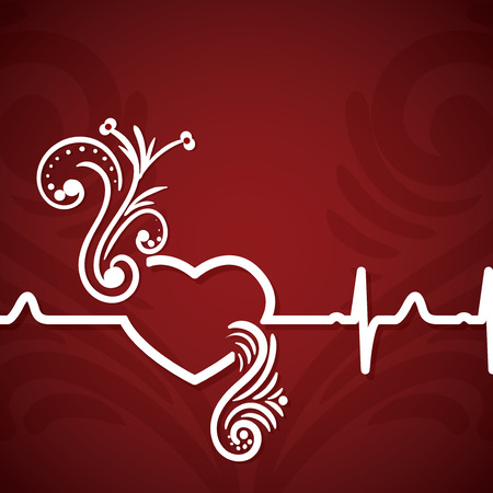 Valentines day hand drawn greeting cardのイラスト素材