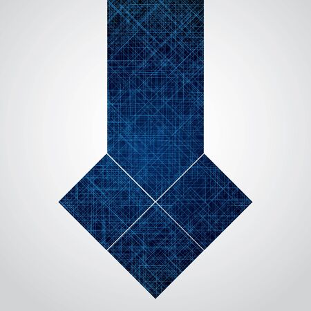 Abstract vector futuristic blue silver background illustrationのイラスト素材