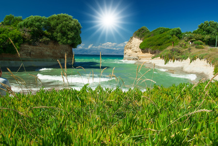 Amazing beach Greece Corfuの写真素材