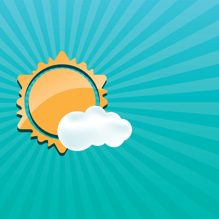 Abstract creative sun design vector illustrationのイラスト素材