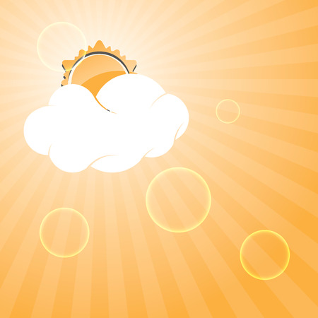 Abstract creative sun design vector illustrationのイラスト素材