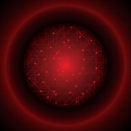 Abstract futuristic red background illustrationのイラスト素材