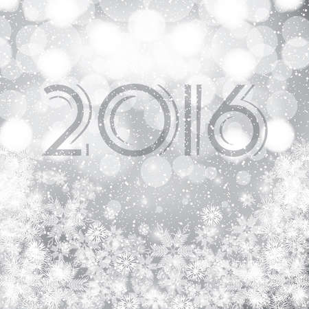 Happy New Year 2016 shine blur backgroundのイラスト素材
