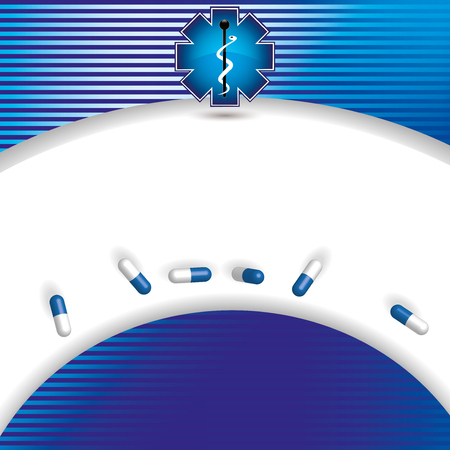Abstract blue stripe medical backgroundのイラスト素材