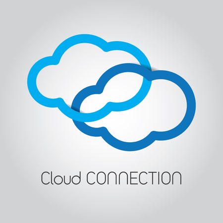 Cloud technology concept design abstract backgroundのイラスト素材