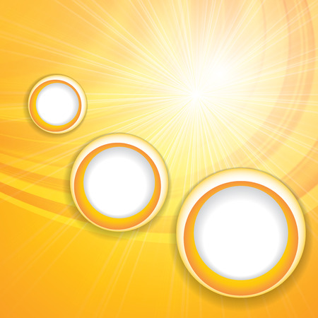 Sunny abstract sun ray background yellow orangeのイラスト素材