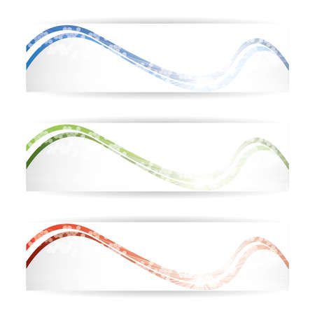 Abstract design bright banners backgroundのイラスト素材