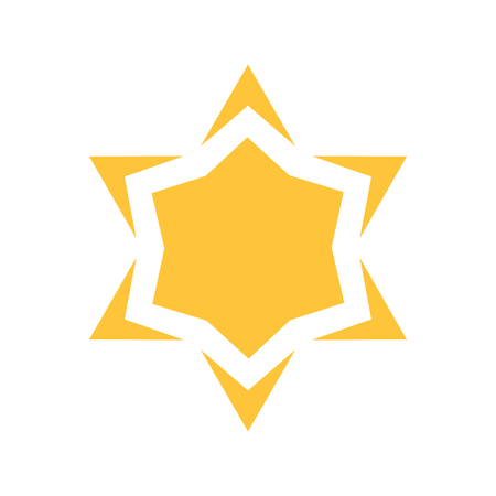 Orange sun icon vector illustrationのイラスト素材