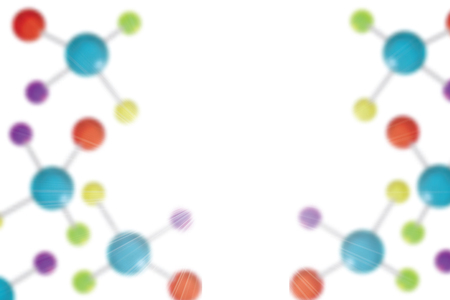 Abstract molecule colorful colors backgroundのイラスト素材