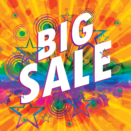 Big sale design vector illustrationのイラスト素材