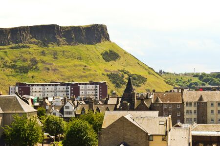 Arthur's Seat mountain in Edinburghのeditorial素材