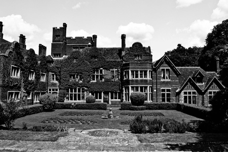 British old house in black and whiteのeditorial素材