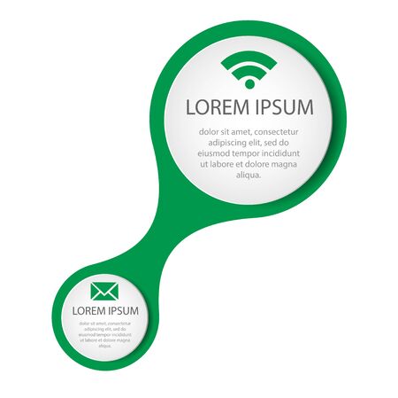 Vector circle for infographicのイラスト素材