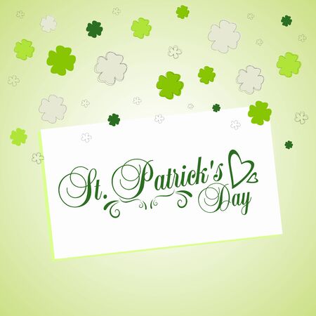 Typographic map dedicated to St. Patrick's Dayのイラスト素材