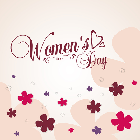 International Women's Day on 8 March. Use as design poster, postcard, flyerのイラスト素材