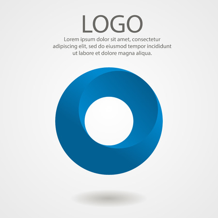 Abstract logo in the form of a circle. Corporate icon, template.のイラスト素材