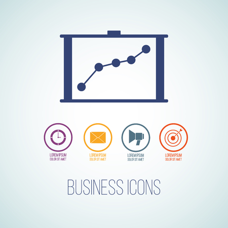 Vector business icon as graph.のイラスト素材