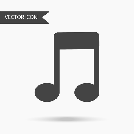 Vector business icon musical note . Icon for for annual reports, charts, presentations, workflow layout, banner, number options, step up options, web design. Contemporary flat design.のイラスト素材