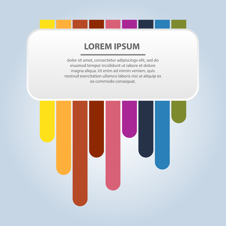 Color lines and tablet with place for the text for background.のイラスト素材