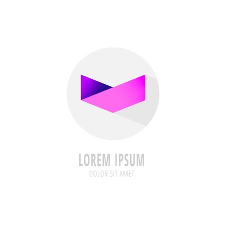 Vector purple modern  . Abstract colored companyのイラスト素材