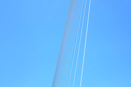 Abstract part of the bridge and sky background