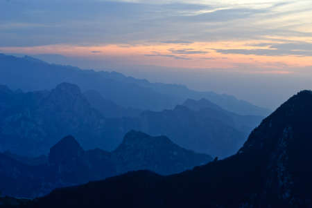 Sunset in the hillsの写真素材