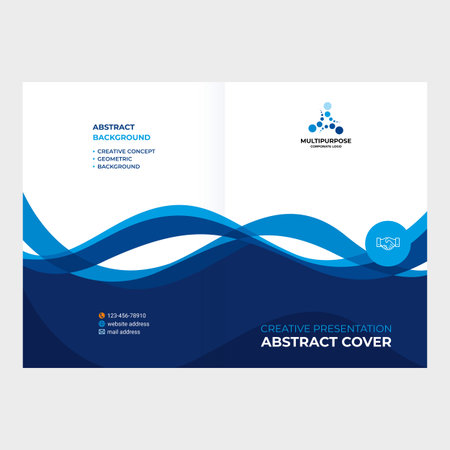 Design of catalog cover, booklet, flyer, creative composition of triangles, red background vectorのイラスト素材