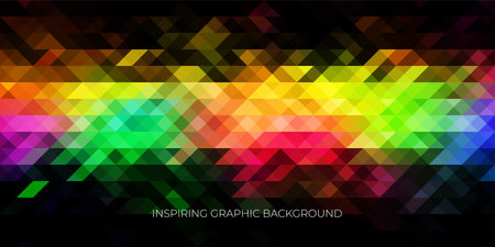 Inspirational geometric background for screen saver, stylish and dynamic design.のイラスト素材