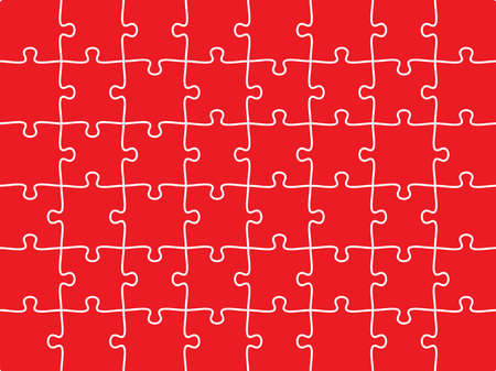 Puzzles assembled, vector background for photo placement and cutting on a plotterのイラスト素材